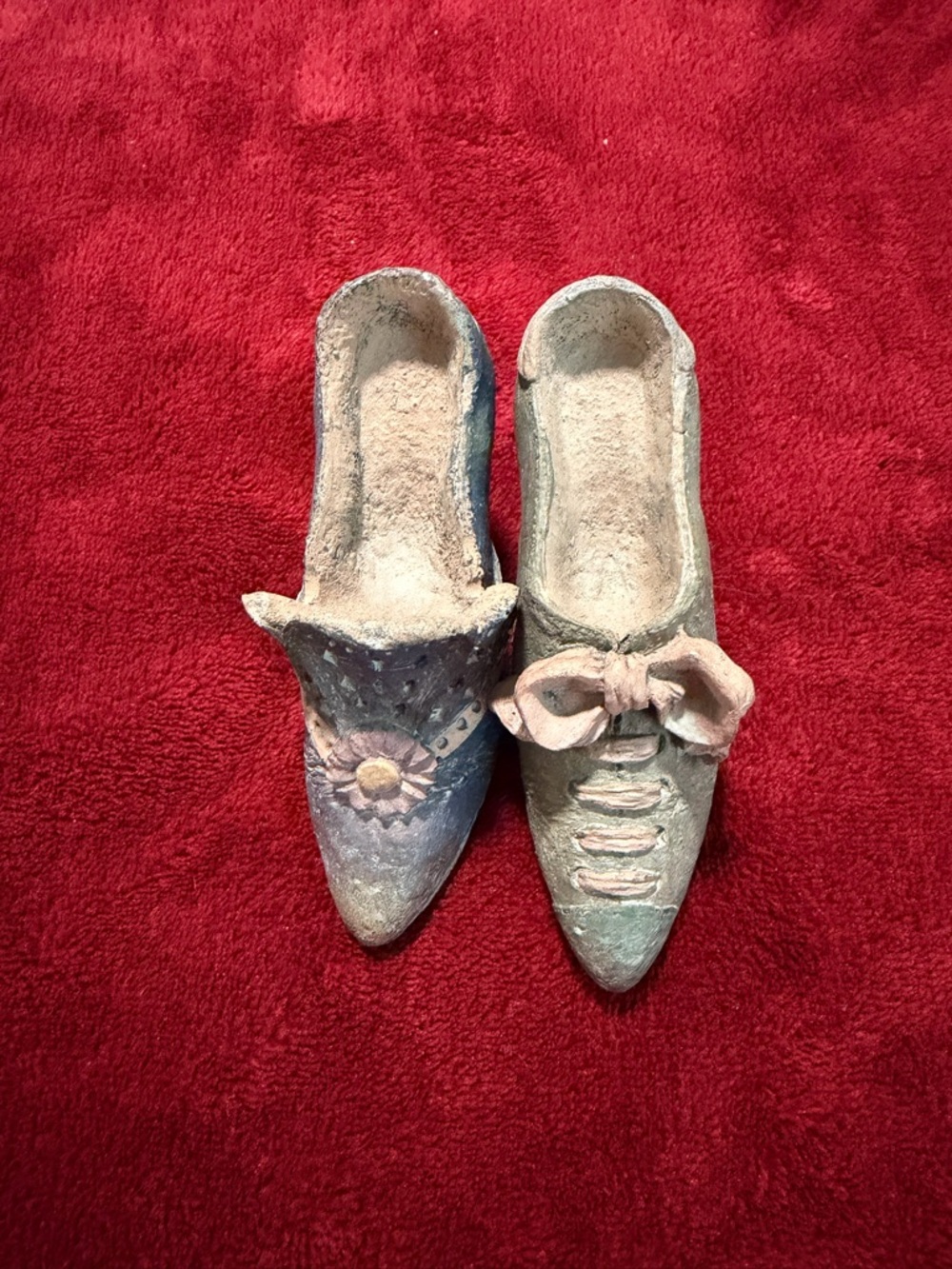 Vintage Victorian Style Mini Shoes Decorative Collectible.
